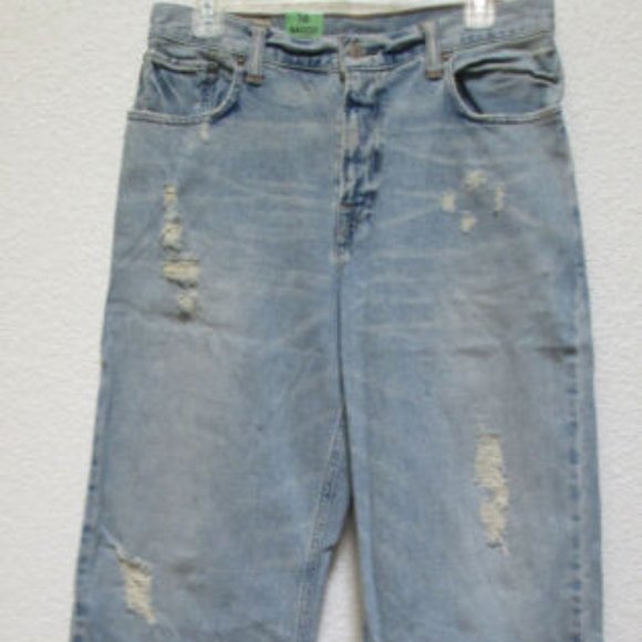 NWT Abercrombie & Fitch Distressed Jeans Youth 16 32x29 - Picture 3 of 9
